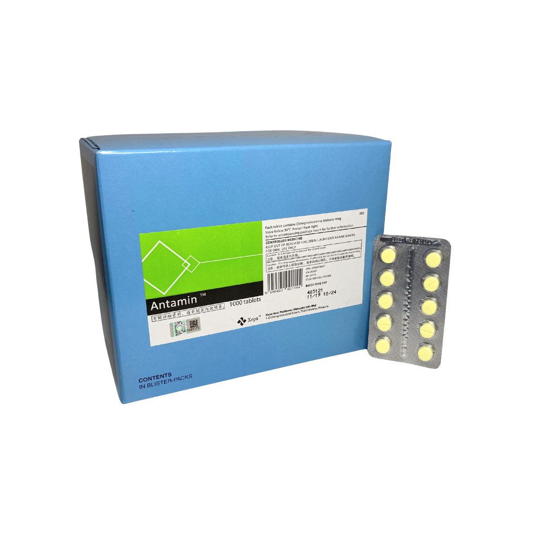 Chlorpheniramine (Antamin) 4mg Tab 抗敏藥 (HK-31535) (10粒)-2