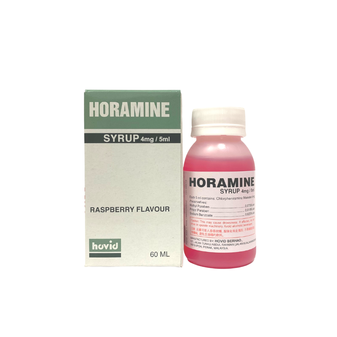 Chlorpheniramine (Horamine) 4mg5mL Oral Syrup 抗敏藥水 (HK-66618) (60mL)