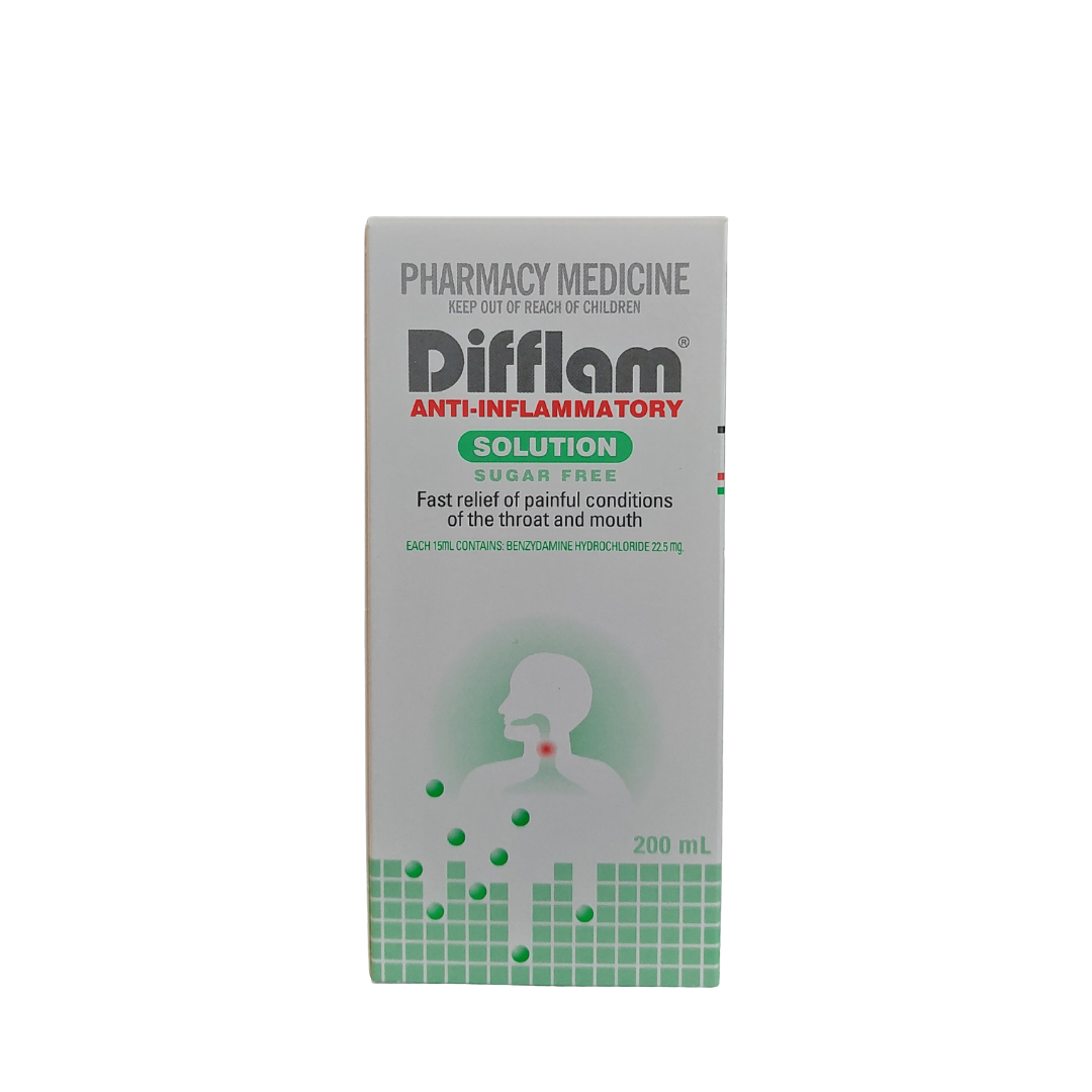 Difflam Anti-Inflammatory Solution 特快靈特效消炎漱口劑 (HK-31754) (200mL)