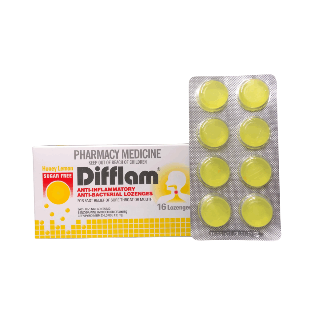 Difflam Lozenges 特快靈消炎殺菌喉糖 (檬蜜味) (HK-53392)