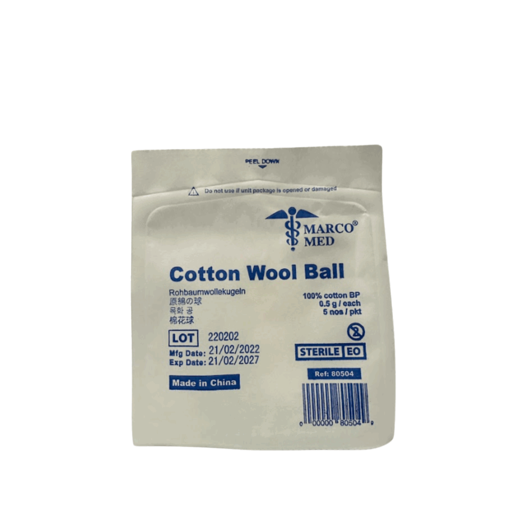 MARCO MED Cotton Wool Ball (5 pcs/pack)