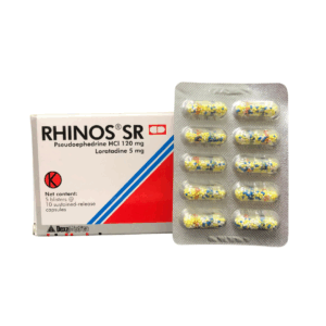 Rhinos SR (Loratadine/Pseudoephedrine) 5mg/120mg Cap (HK-47758) (10粒)