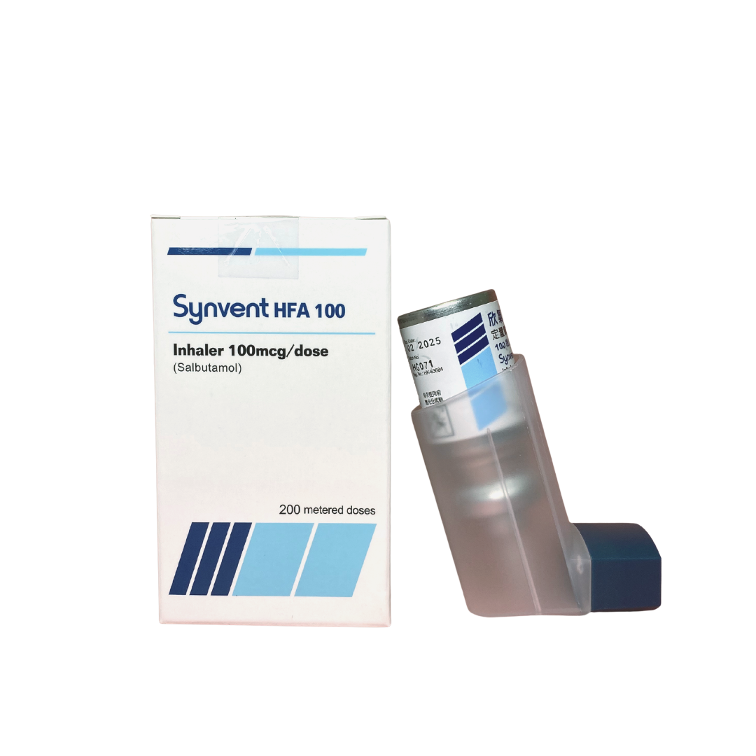 Salbutamol (Synvent) 100mcgdose Inhaler 欣氣寧噴霧劑 (HK-63684)-1